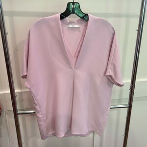 Vince Pleated V-Neck Top